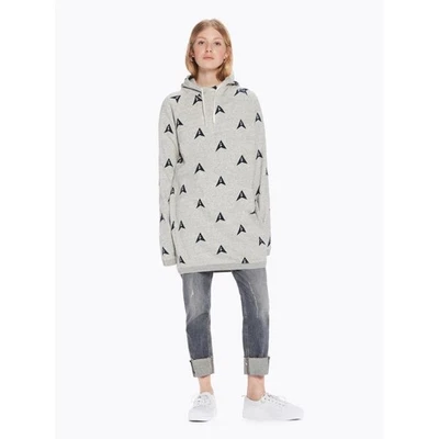 Scotch & Soda Ams Blauw All-Over Print Longline Sweatshirt Women's Size  S - Image 1 of 4