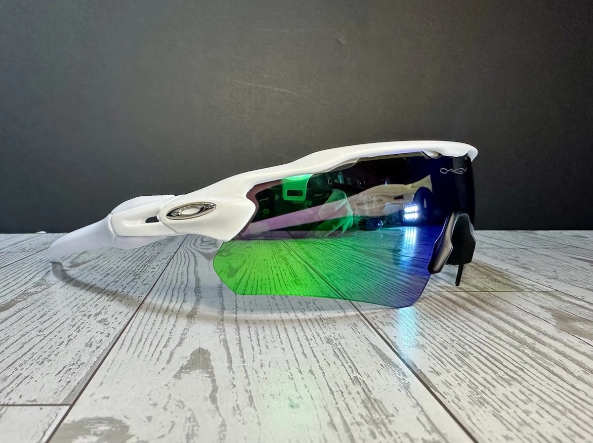 Oakley Custom サングラス ホワイト/グリーン Oakley White Green Sunglasses for Men for sale | eBay
