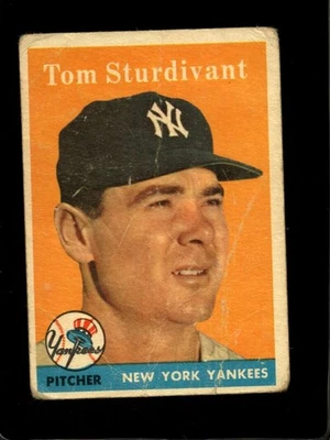1958 TOPPS #127 TOM STURDIVANT POOR YANKEES *NY0637 - Image 1 of 2