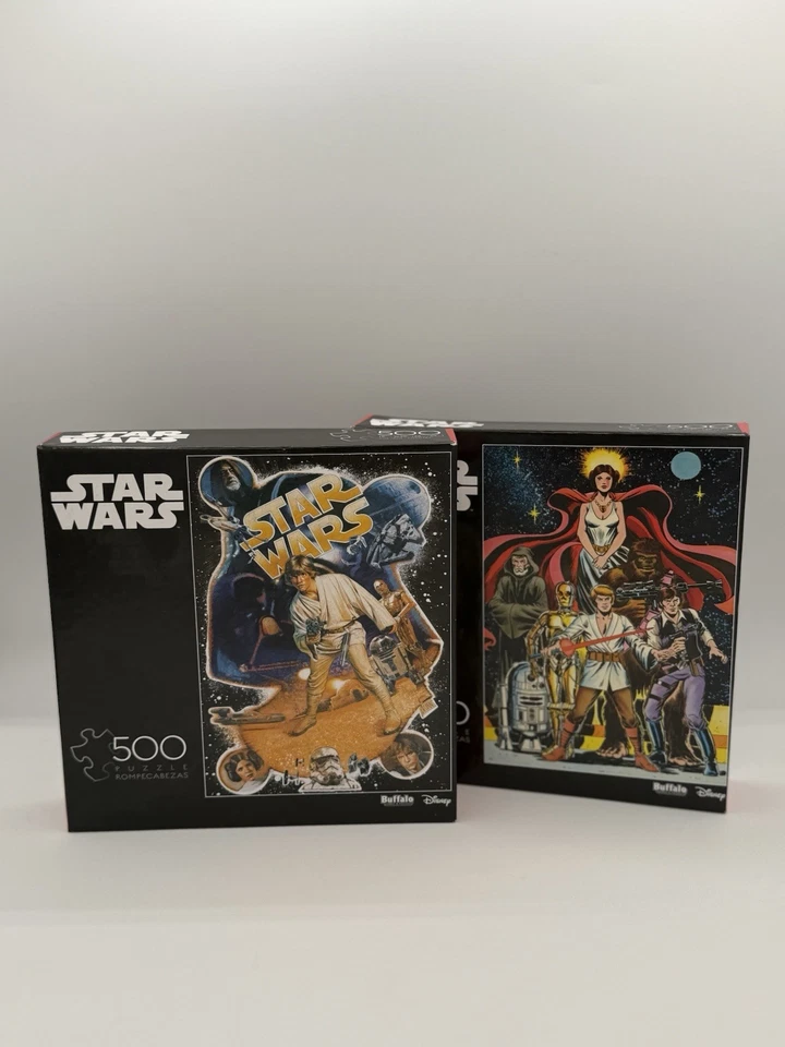 LOTE DE 2 🔥 STAR WARS: UNA NUEVA ESPERANZA — PUZZLE BÚFALO 500 PIEZAS • ¡SELLADO/COMO NUEVO! Foto 1 de 3