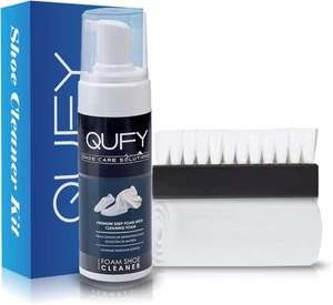 QUFY Suede Shoe Cleaner Kit, Sneaker, Fabric, Leather and Premium 3in1, Blue  - Picture 1 of 7