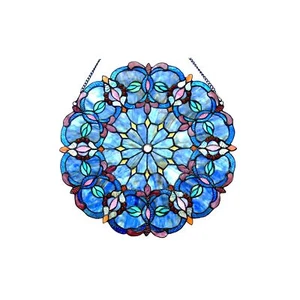 Chloe Lighting Alisa Tiffany-Style Victorian 20" Height Stained Glass Window ... - Picture 1 of 5