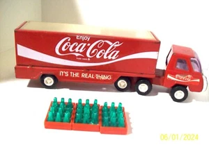 De colección. Camión Buddy L Acero Estampado Coca Cola Completo Botellas Verdes Puerta Se Abre - Imagen 1 de 8
