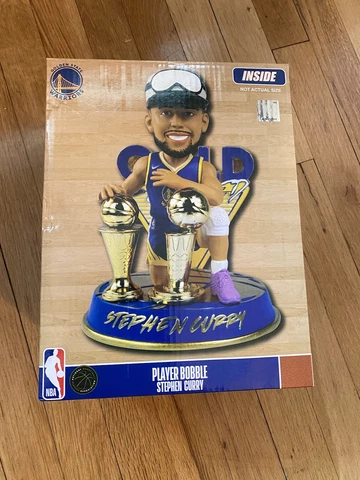 Steph Curry Golden State Warriors 2022 Gold Blooded Bobblehead - New in Box Cover