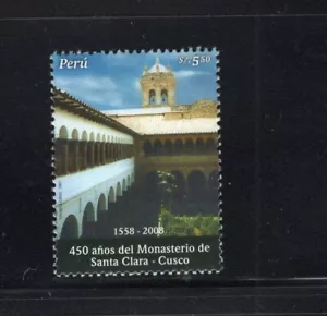 Perù 2007 Santa Clara Monastero Cusco 450° Anniversario MNH Sc 1588 - Foto 1 di 1