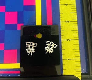 Vintage 1980's Indy 500 Race Car Earrings - Picture 1 of 1