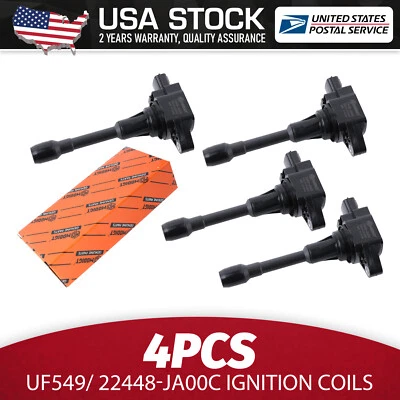 4x Bobinas de encendido UF549 22448-JA00C para Nissan Nissan Urvan L4 2,5 L 2009-2013 Foto 1 de 4