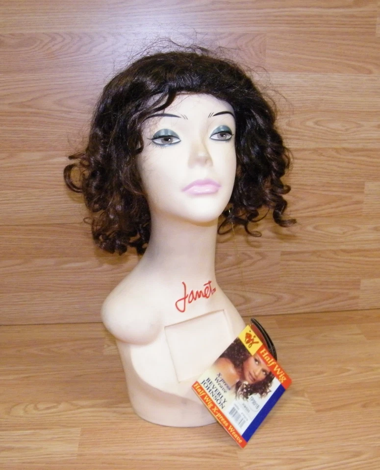 Media peluca sintética Beverly Johnson BJ (TP30/1B) HW500 tejido X-Press **NOS** Foto 1 de 4