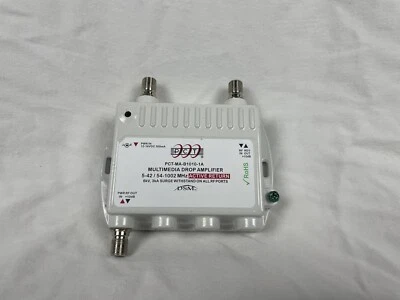 PCT Multimedia Drop Amplifier DSM Signal Booster HDTV Antenna PCT-MA-B1010-1A - Image 1 of 4