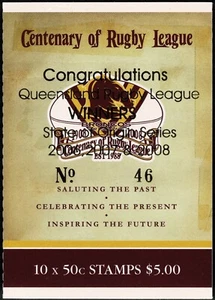 Centenary of Rugby League QLD 2008 State of Origin Winners Opt. Nº 46 Broncos Bk - Imagen 1 de 3