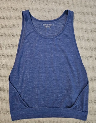 Camiseta sin mangas Beyond Yoga muscular azul púrpura mediana M yoga entrenamiento Foto 1 de 4