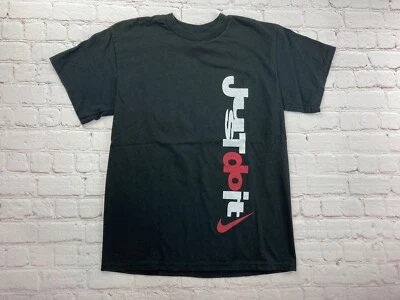 Nike Vintage 1990's Just Do It Kids Youth T Shirt Spell Out Logo M 10/12 Vtg 90s - Image 1 of 4