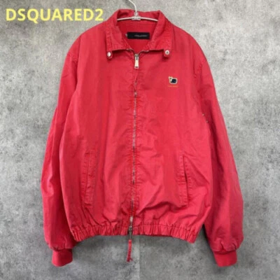 Dsquared Outer blouson Full Zip Men's size L Color Red USED from japan a29 - Image 1 of 4