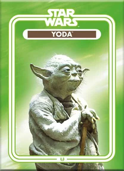 STAR WARS, YODA 2.5" x 3.5" Fridge or Locker Flat Magnet - Image 1 of 1