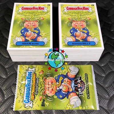 2020 GARBAGE PAIL KIDS 35th ANNIVERSARY 200-CARD COMPLETE BASE SET+WRAPPER+PROMO - Image 1 of 3