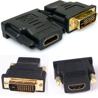 DVI Adattatore Hdmi femmina a Maschio M-F Connettore Per HDTV Nero Nuovo cy - Immagine 1 di 4