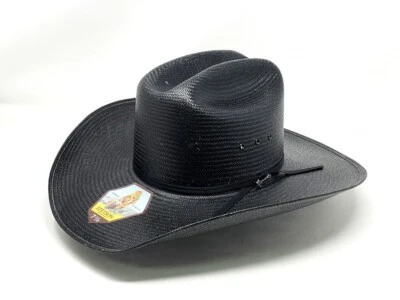 CHAPÉU FAROESTE STETSON COAL MINE 10X PALHA PRETA COWBOY - Imagem 1 de 3
