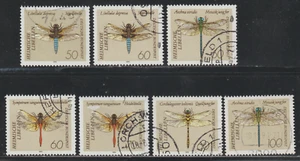 Germany 1991 SC# 1670 - 1677 - Dragonflies - Used Lot # 148 - Picture 1 of 2