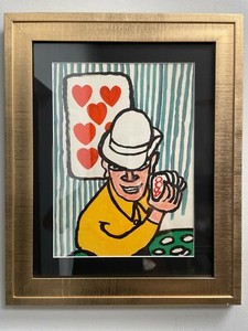 RARE ORIGINAL LITHOGRAPH BY ALEXANDER CALDER  1974 BEHIND THE MIRROR 