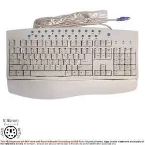 Keyboard PS/2 6-Pin PS2 PSII Solidtek Smart Multi Media ACK-290 - Picture 1 of 6
