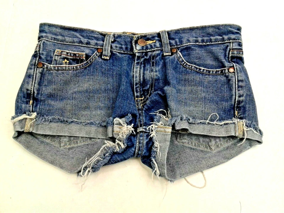 Pantalones Cortos TILT Misses/Junior Denim Cinco Bolsillos Con Dobladillos con Puños Deshilachados Talla 1R Foto 1 de 4