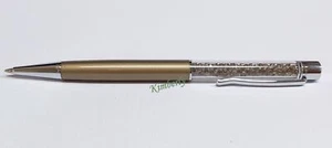 Swarovski Greige Crystalline Ball Pen Grey Barrel Black Ink Genuine NEW 1097058 - Picture 1 of 7