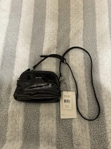 Nine West NWT Solid Black Crossbody Small Clutch - Picture 1 of 4