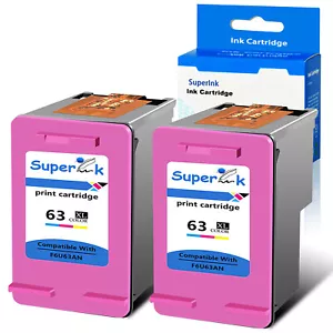 2 piezas 63XL tinta tricolor para HP Envy 4512 4516 4520 4522 OfficeJet 3830 4650 5255 - Imagen 1 de 12
