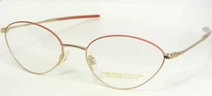 Vintage NEOSTYLE ACADEMIC 301 458 ROSE /GOLD UNIQUE EYEGLASSES 54-18-130 Germany - Picture 1 of 11