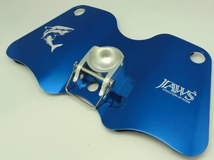 JAWS TYPE II Alloy Dual Play Gimbal Pad Plate for Big Game Jigging Fishing BLUE - Photo 1 sur 10