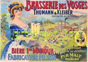 Dommartin les Remiremont 88 - Brasserie des Vosges A3 laminated - Picture 1 of 24