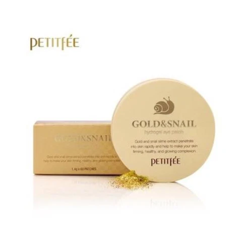 PETITFEE Gold & Snail Hydrogel Eye Patch 1pack(60 sheet) / Korea Cosmetics(패치) - Image 1 of 1