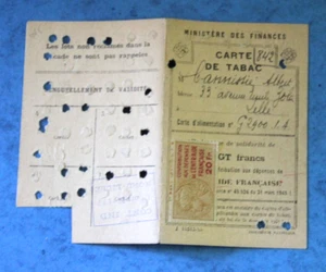 LILLE WW2 / CARTE DE TABAC - Picture 1 of 2