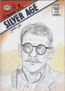 Henry Bemis Burgess Meredith Twilight Zone TV Acheron Mint Sketch Card 1/1 - Picture 1 of 1