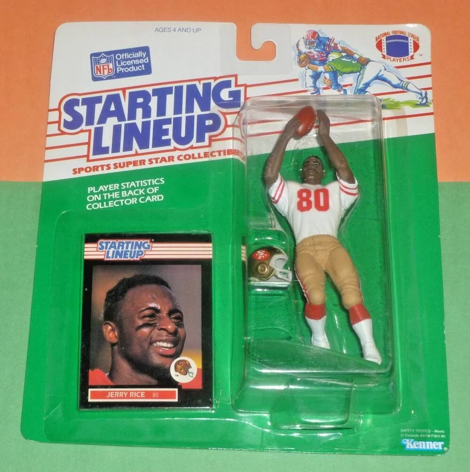 Jerry Rice 1989 Edition Starting Lineup NFL 49ers Kenner