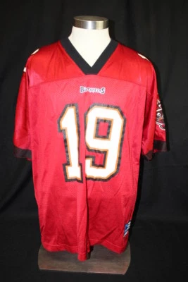 Camiseta deportiva ADIDAS Team roja y negra KEYSHAWN JOHNSON #19 BUCCANEERS L (151) Foto 1 de 4