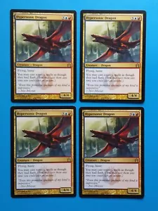 MTG 4x Hypersonic Dragon x4 LP Return to Ravnica Magic Playset - Picture 1 of 2