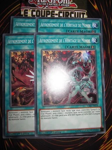 YU-GI-OH! PLAYSET (4 CARTES) AFFRONTEMENT DE L'HERITAGE DU MONDE CIBR-FR058 - Picture 1 of 1