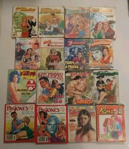 Revistas Amor Y Romanticas Mix 1 mexican comic, Sephia And Color Lot of 16 - Picture 1 of 8