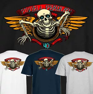 POWELL PERALTA 40th Anniversary Winged Ripper Skateboard Tee Shirt - - Picture 1 of 4