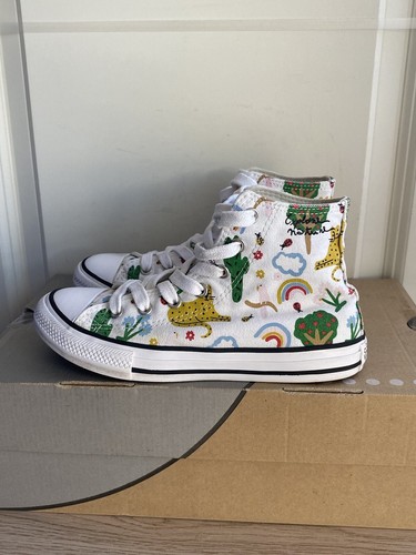 Converse Unisex scarpe da ginnastica alte multicolore per bambini 671101F taglia 2