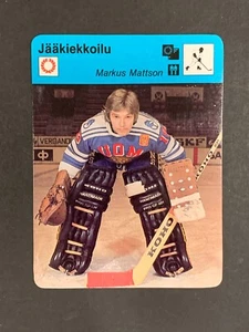 Carta Markus Mattson 1977-80 Sportscaster versione finlandese #51-1201 quasi nuova - Foto 1 di 2