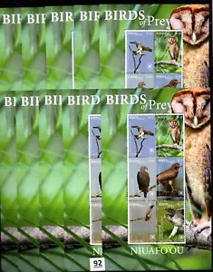 JC 10X NIUAFO'OU 2018 - MNH - BIRDS - EAGLES - Picture 1 of 1