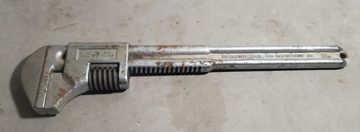 "Llave mono vintage Diamond Tool And Horseshoe Co 18"" mandíbula lisa Duluth Minn" Foto 1 de 4