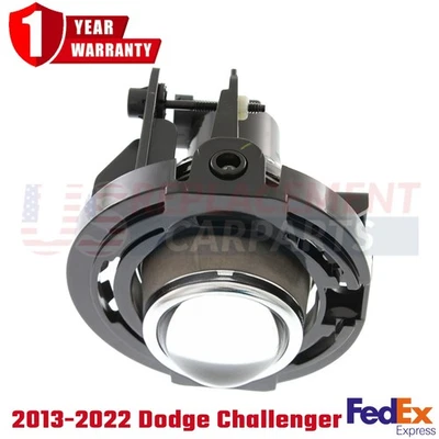 Fog Light For 2013-2022 Dodge Challenger Jeep Grand Cherokee Chrysler 200 Front - Image 1 of 4