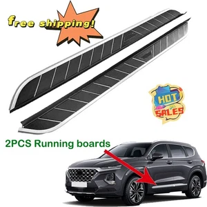 Fits for Hyundai Santa Fe Sport 2013-2018 Door Side Step Nerf Bar Running Board - Picture 1 of 7