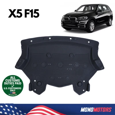 Protector contra salpicaduras de motor fieltro para BMW X5 F15 2013-2018 OEM 51757290659 Foto 1 de 4
