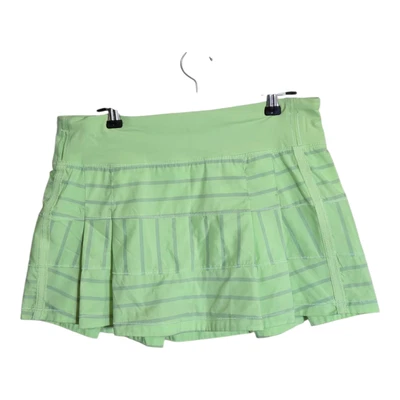 Falda Lululemon Pace Setter Mujer 6 Atlética Tenis Correr Bolsillo Rayas Foto 1 de 4