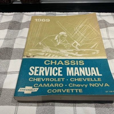 Manual de servicio de taller de chasis Chevrolet Cars 1969 vintage - Chevelle/Camaro/Nova Foto 1 de 4