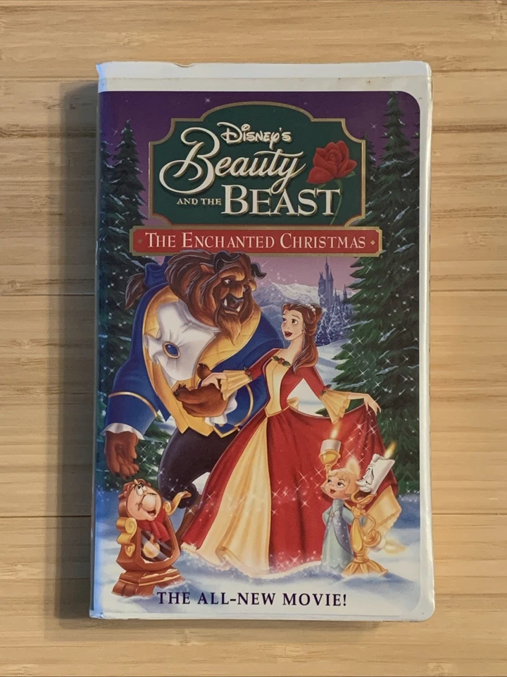Beauty and the Beast: an Enchanted Christmas VHS Disney Clamshell Case Foto 1 de 2